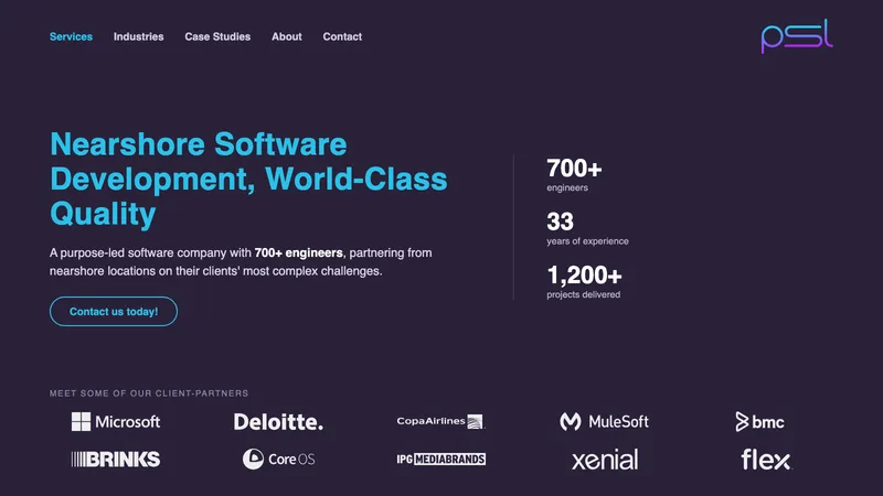 PSL and some of its client-partners: Microsoft, Deloitte, Copa Airlines, MuleSoft, BMC